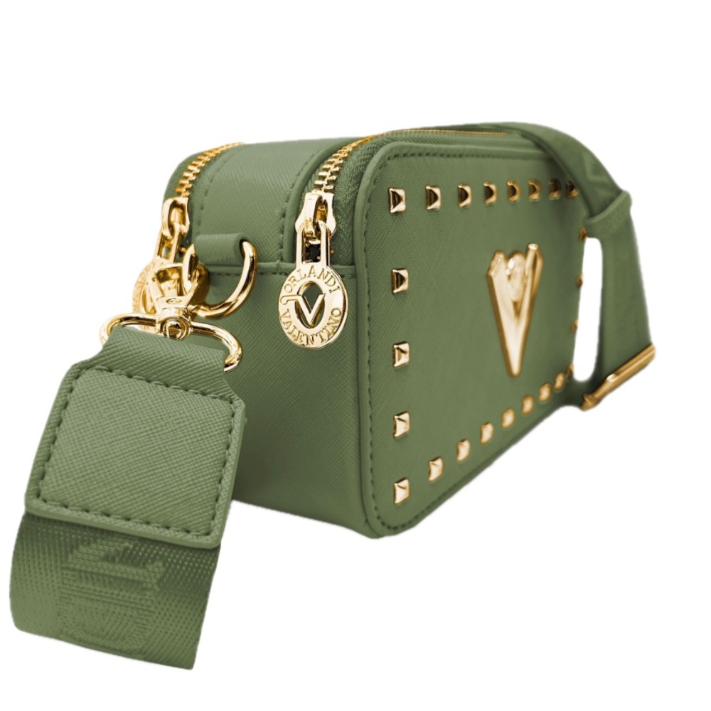 🎉 HOST PICK 🎉 NWT Valentino Orlandi Camera Bag ARMY GREEN - Picture 2 of 4